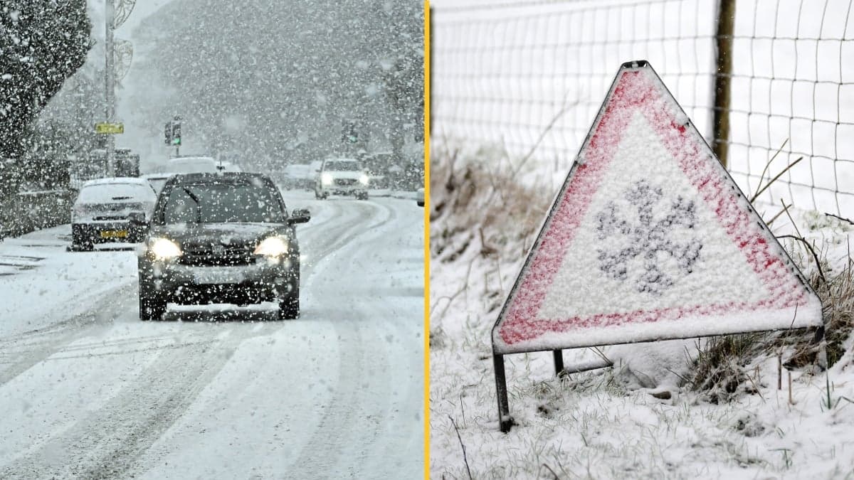 Amber snow warnings in place as Storm Bert hits UK