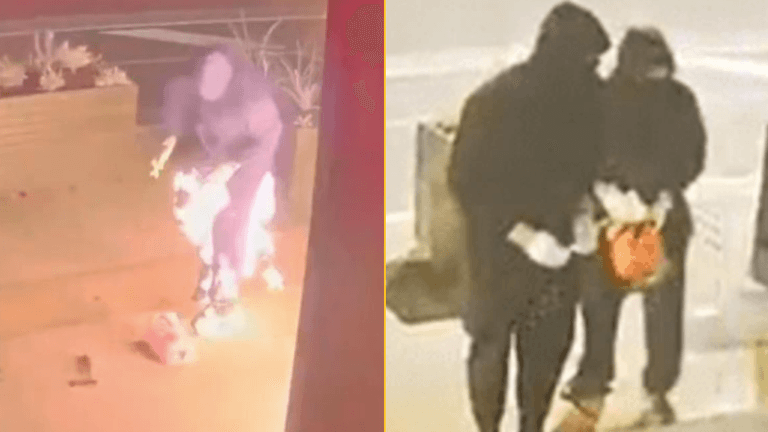 Attempted arsonist sets own trousers on fire and runs down street with bare bum out Attempted arsonist sets own trousers on fire and runs down street with bare bum out