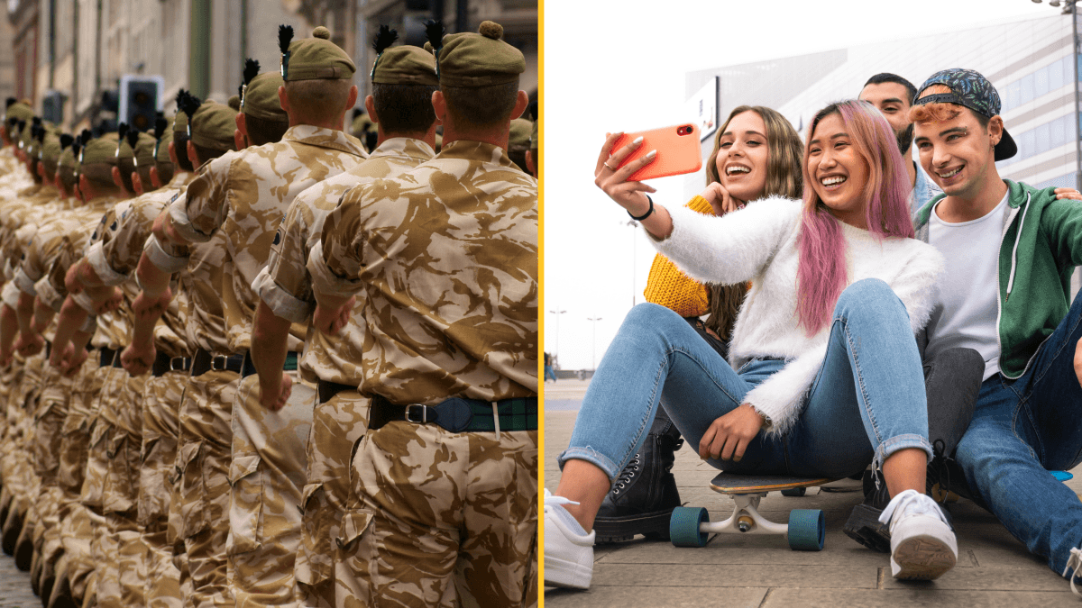 Only one in 10 young Brits would fight for their country