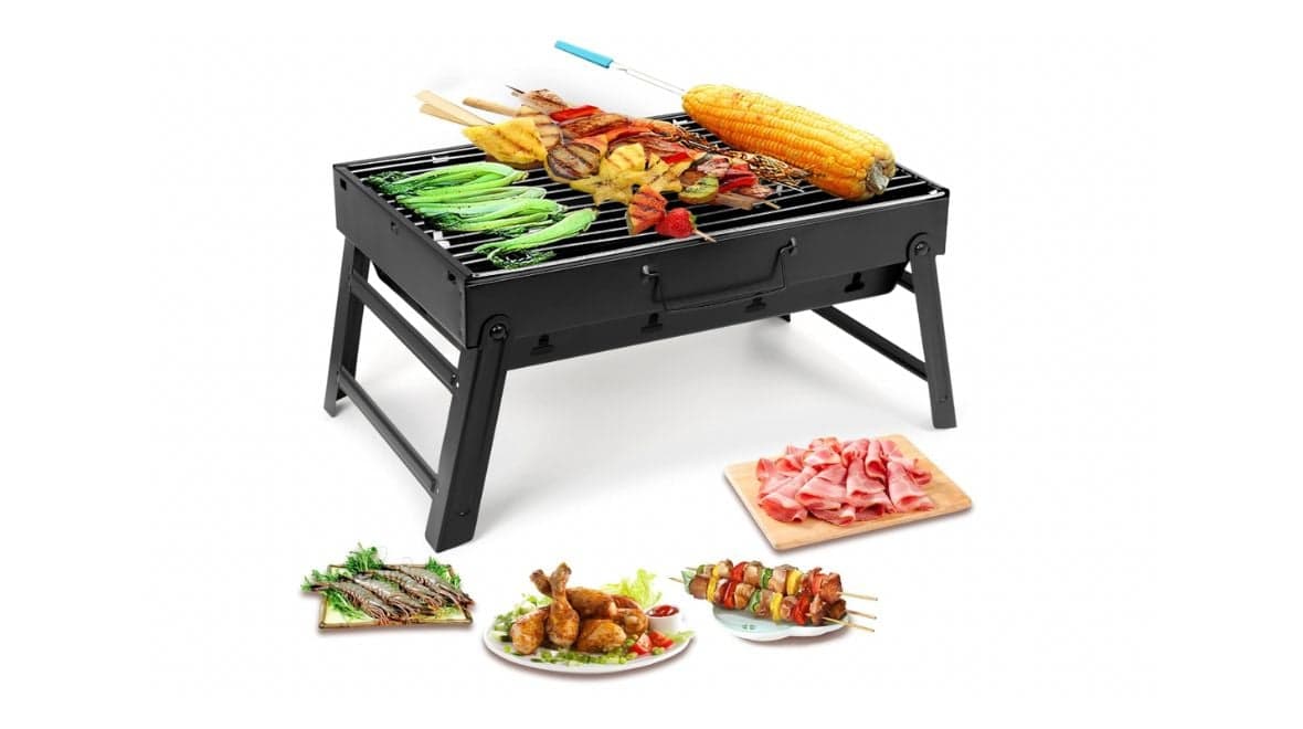 A small outdoor BBQ