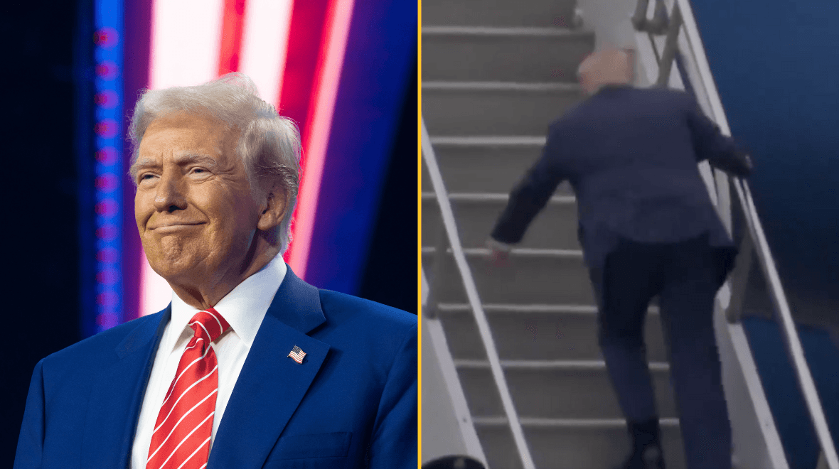 Everyone is saying the same thing after Trump falls up the stairs in recent appearance