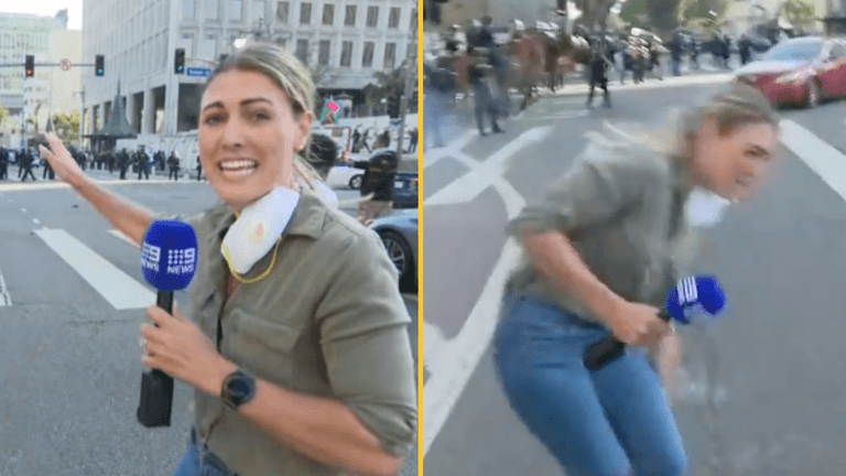 Terrifying video captures moment reporter shot by police while covering LA protests Terrifying video captures moment reporter shot by police while covering LA protests