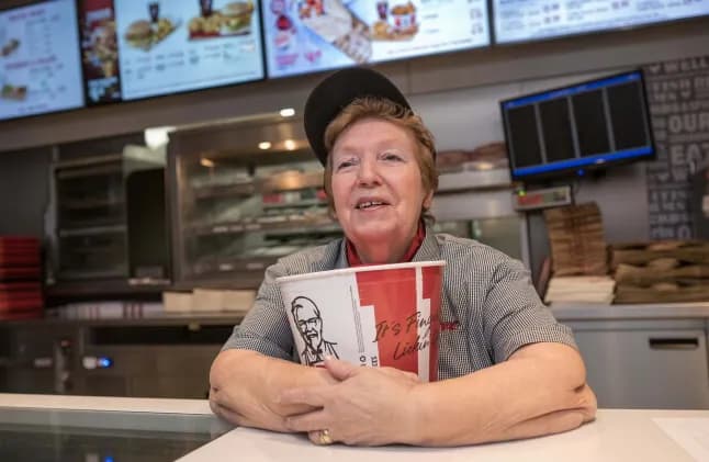 World’s longest serving KFC worker dies aged 74 in UK as tributes pour in