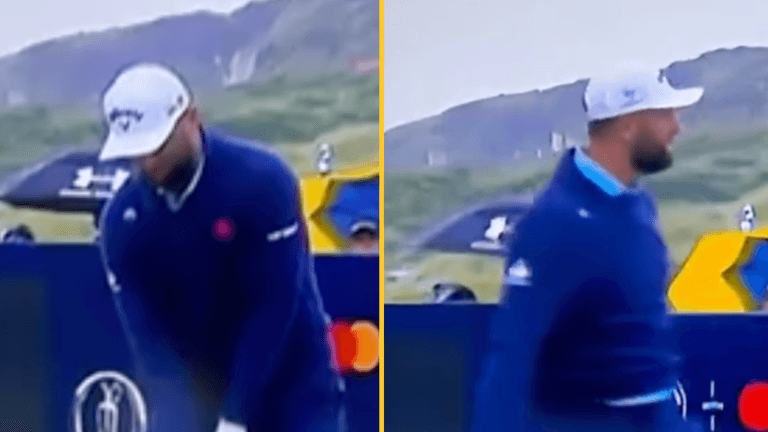 Jon Rahm furious at Portrush fan after incident that led to Spaniard bogeying hole Jon Rahm furious at Portrush fan after incident that led to Spaniard bogeying hole