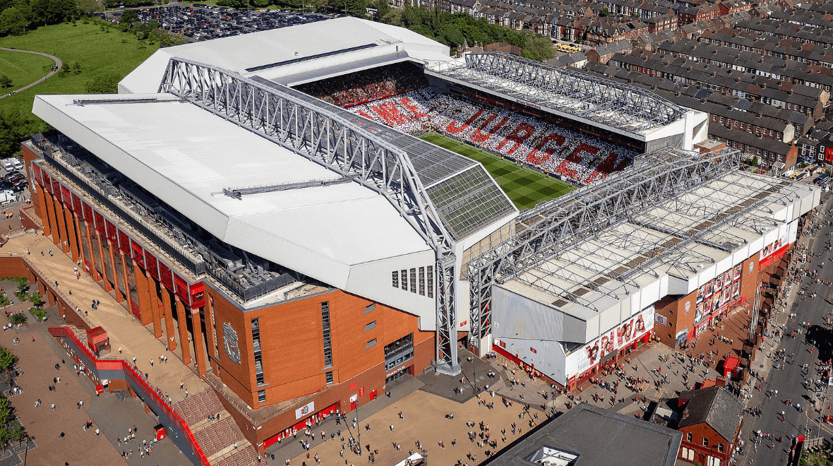 Anfield crowned stadium fans most want to visit in England