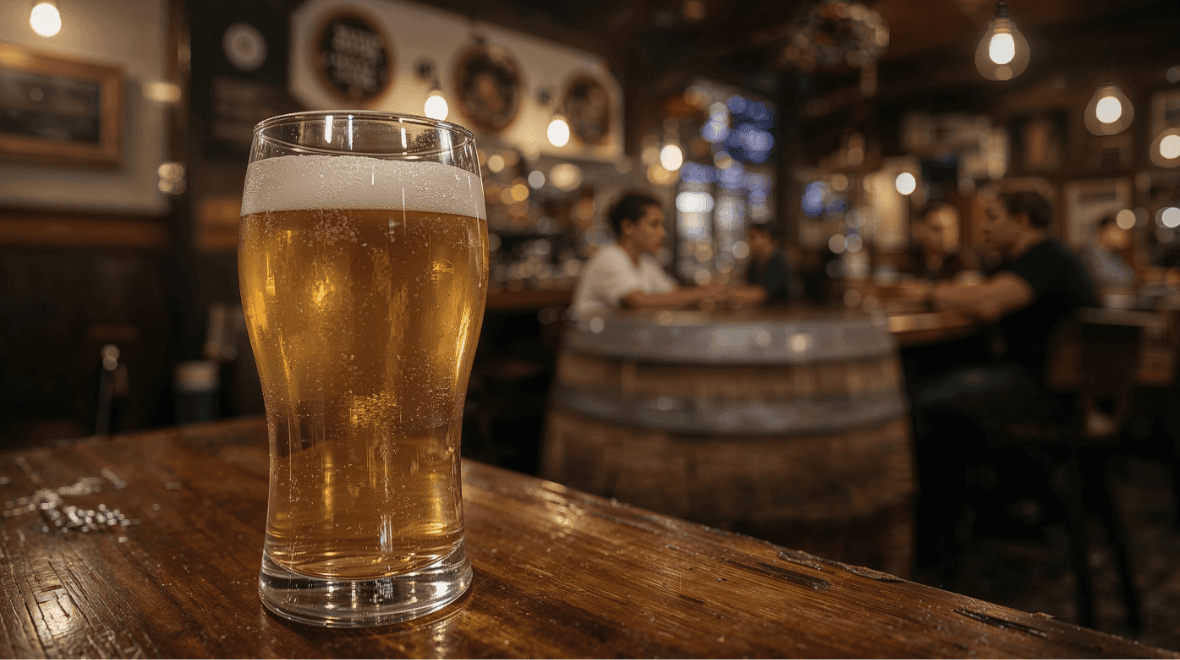 Pub adds 4% service charge for pulling a pint