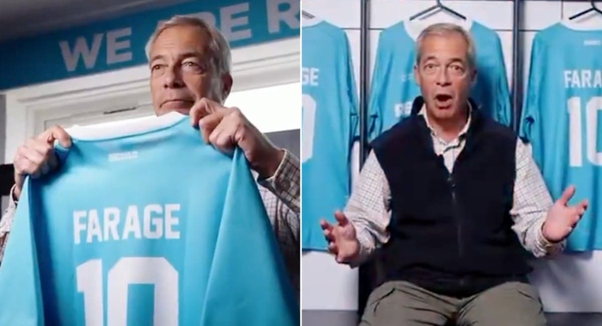 Nigel ‘keep politics out of football’ Farage launches football club