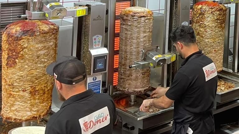 Rival takeaways row over who offered UK’s first vegan doner kebab spit