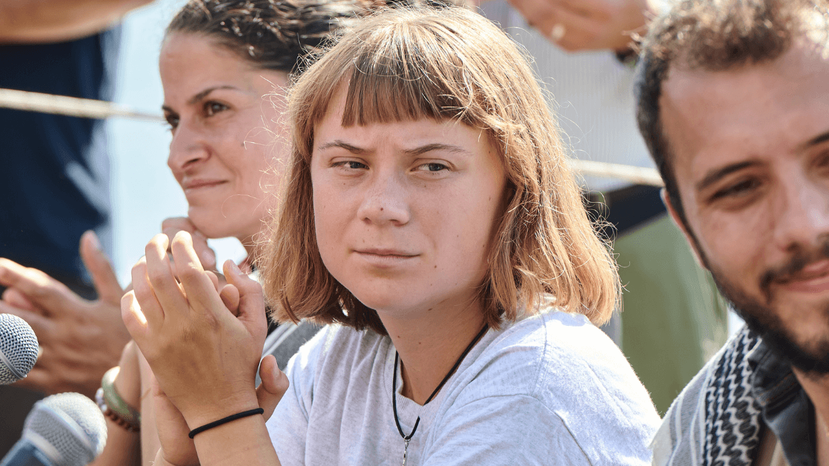 Greta Thunberg’s Gaza flotilla struck by second drone, crew claims