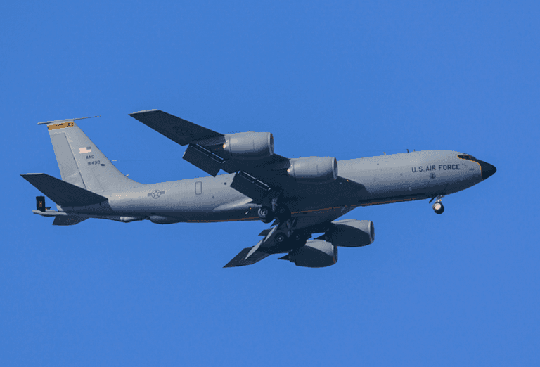 Mystery fleet of US jets fly to UK ahead of top secret meeting