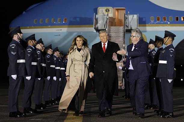Donald Trump forced to make emergency landing while attempting to leave UK