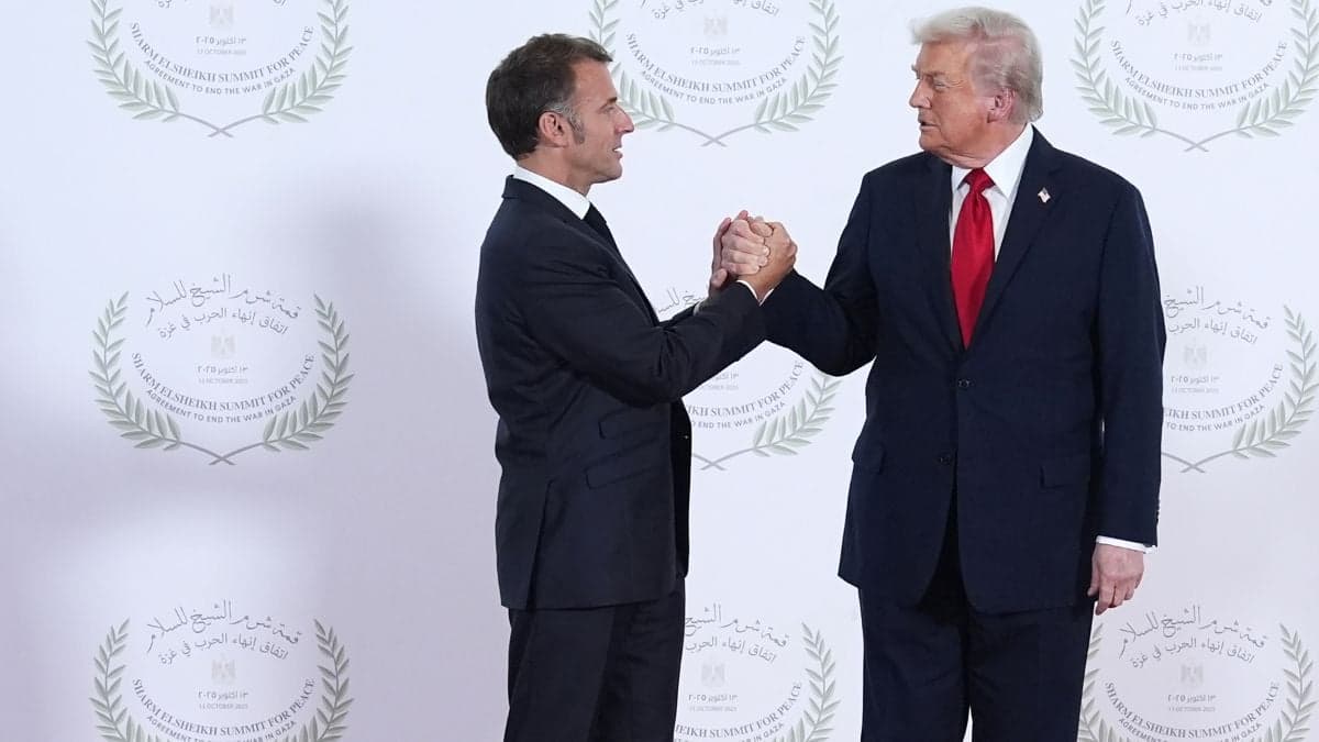 Lip reader reveals Trump’s ominous warning to Macron during Egypt summit