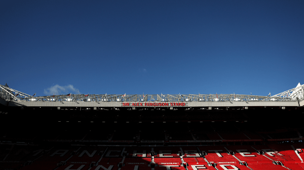 Man United fans mocked online after ‘AI-generated banners’ spotted at Old Trafford