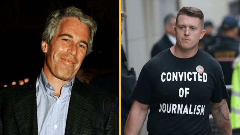 Emails reveal Jeffrey Epstein celebrated Tommy Robinson’s release from jail