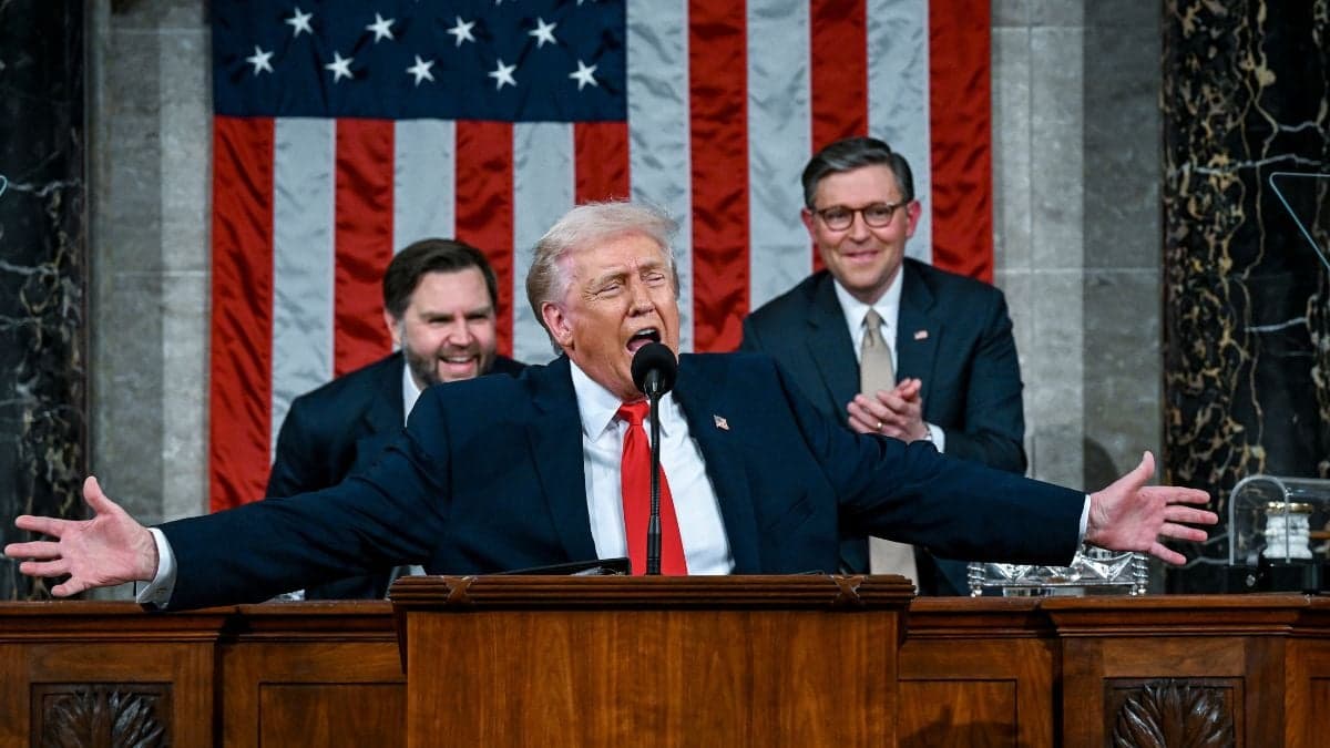 Trump makes ‘third term’ claim during longest state of the union address ever