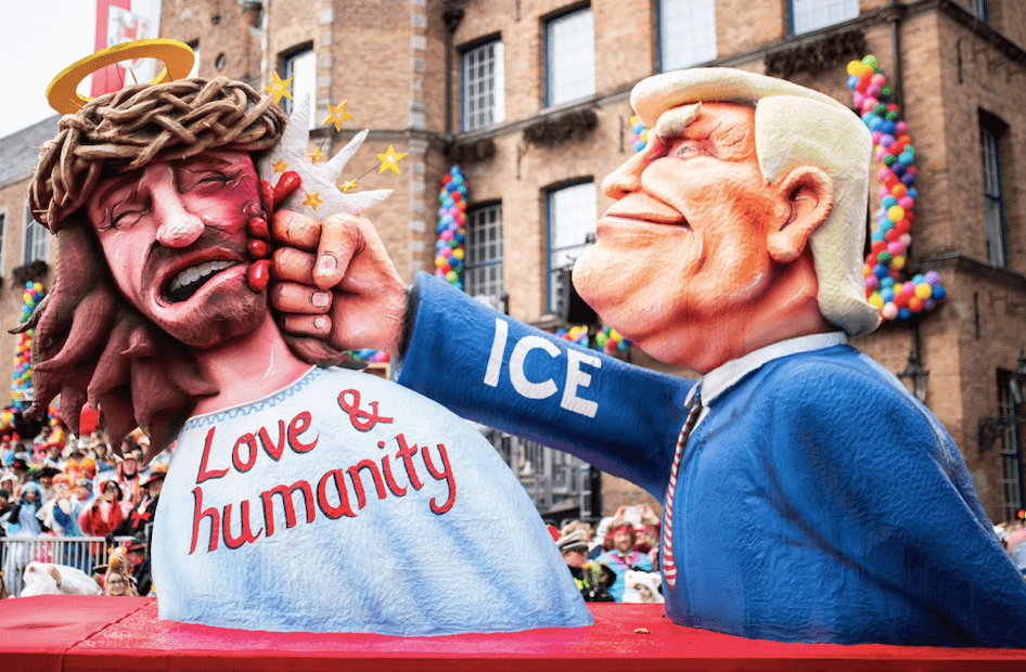 Donald Trump gets brutally mocked on Presidents’ Day by floats at German festival