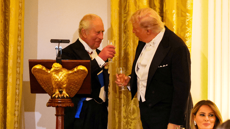 King Charles hits back at Trump with World War Two quip