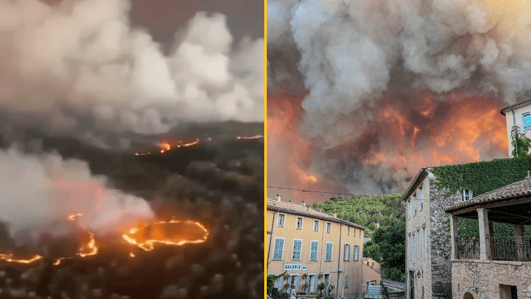 Local authorities warn French wildfires ‘could last for months’ as blazes create ‘fire clouds’