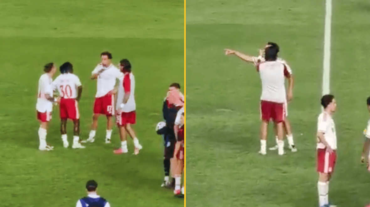 Liverpool star spotted ‘furiously arguing’ with teammates after friendly clash with Wrexham