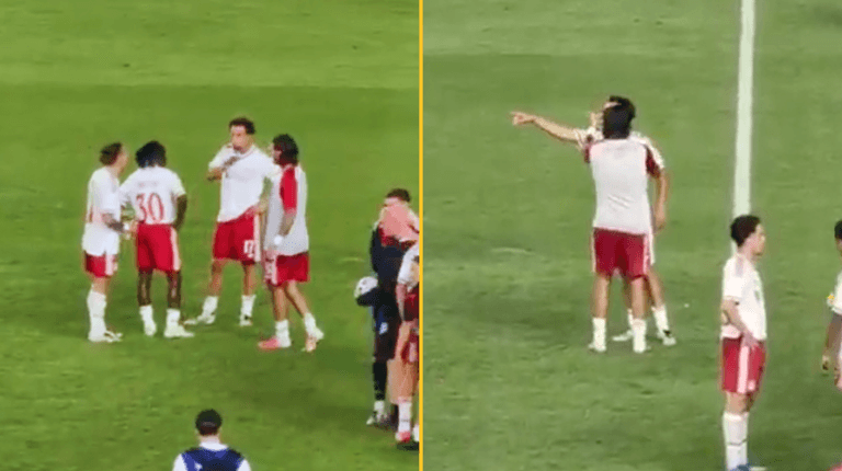 Liverpool star spotted ‘furiously arguing’ with teammates after friendly clash with Wrexham