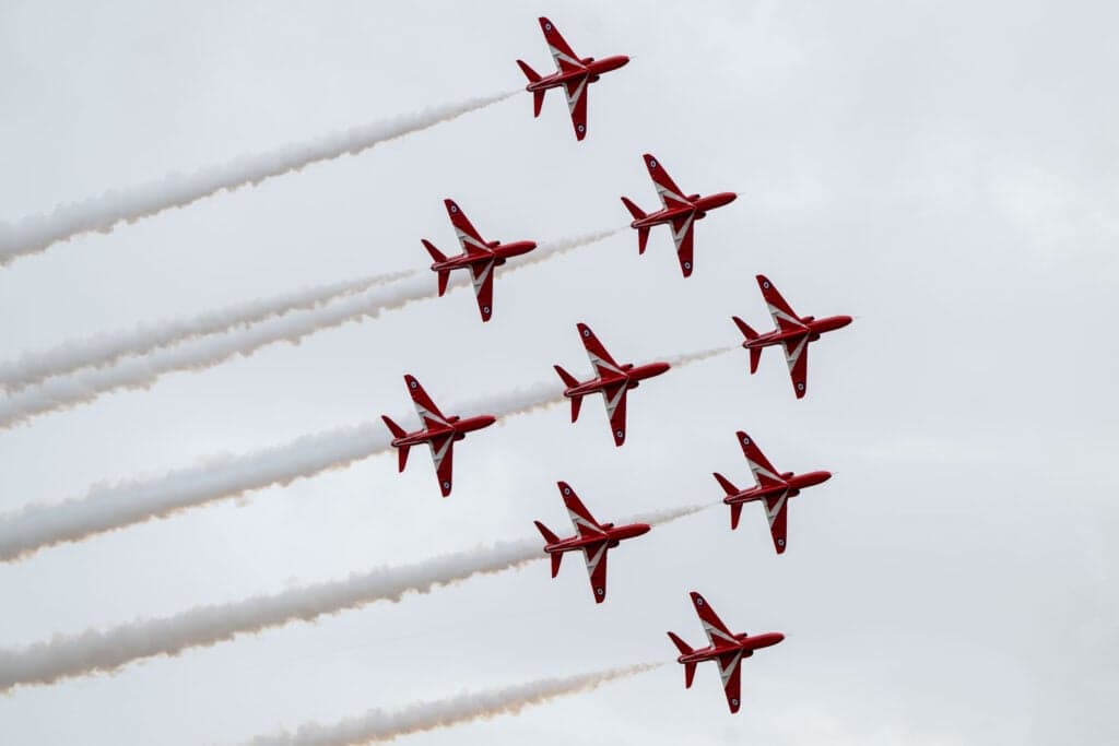 Red Arrows pull out of UK air shows after Canada delay