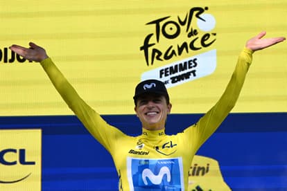 Reusser wins time trial to take tour lead