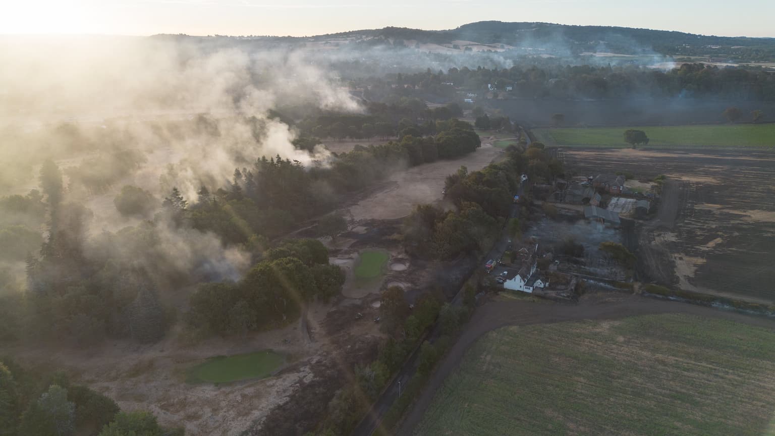 Stourbridge fire: Homes gutted as 11 wildfires break out across the West Midlands