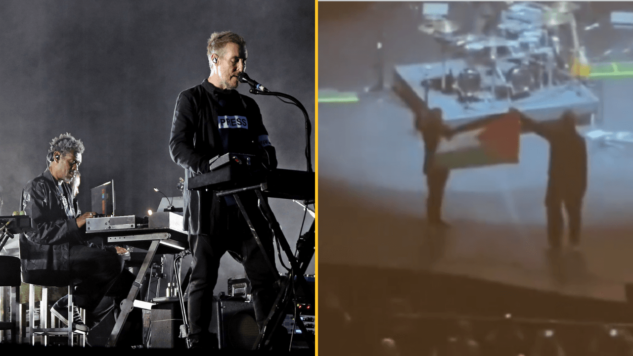 Massive Attack respond to ‘surreal experience’ of being detained for displaying Palestine flag