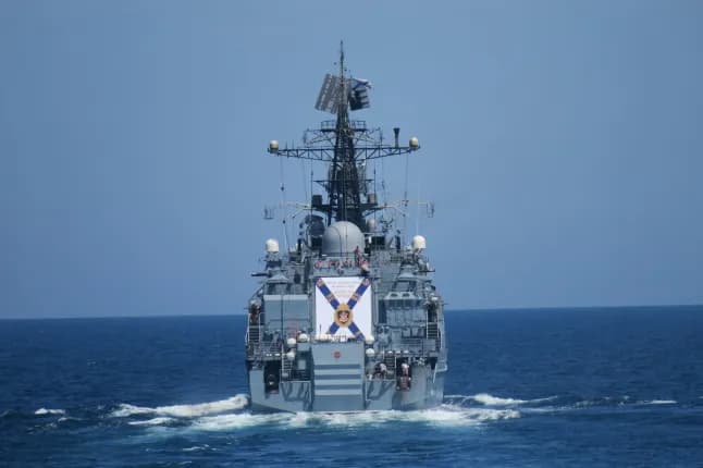 Russian warships surge in UK waters, Royal Navy warns