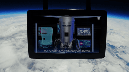 WATCH: Count Binface addresses nation ‘from edge of space’