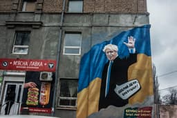 A Russian drone hit a Ukrainian train minutes after Boris Johnson passed through