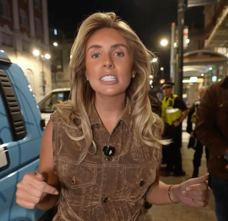 Bonnie Blue criticises police after six officers check her ‘Bang Bus’