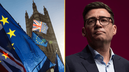 Burnham says UK might rejoin EU after next general election as he will consider ‘going all the way’
