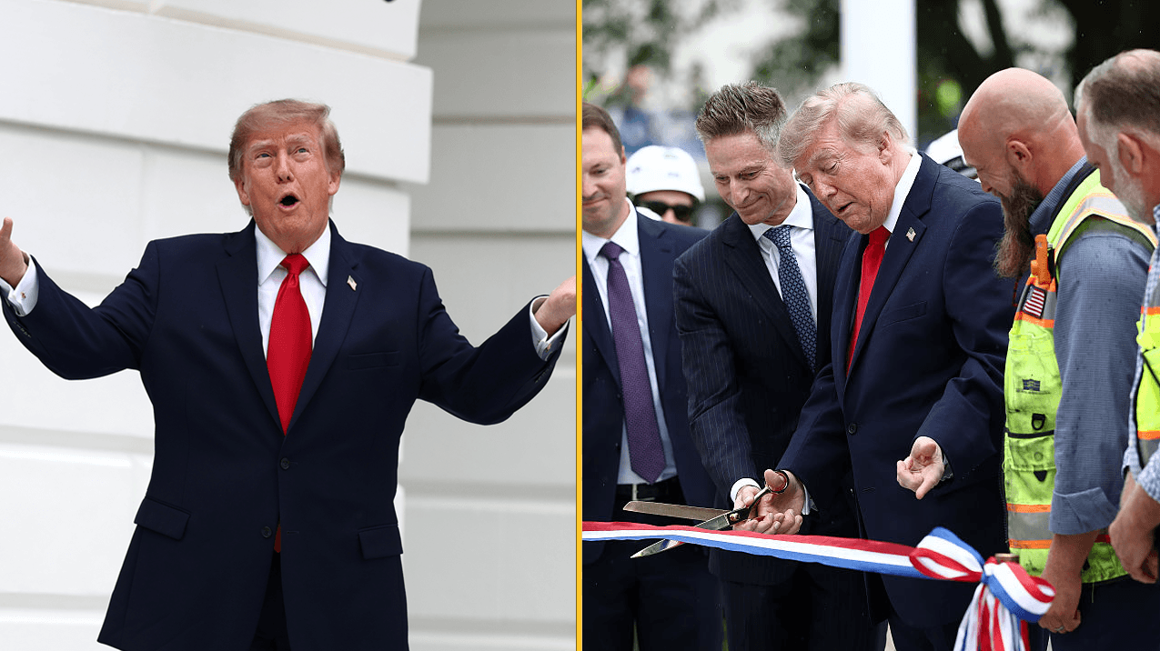 Trump’s attack on the press ‘backfires’ as microphones go silent during White House event