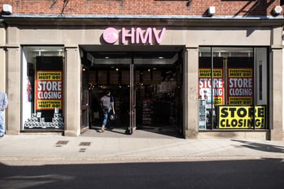 Store closures confirmed as HMV and Typo shut UK shops