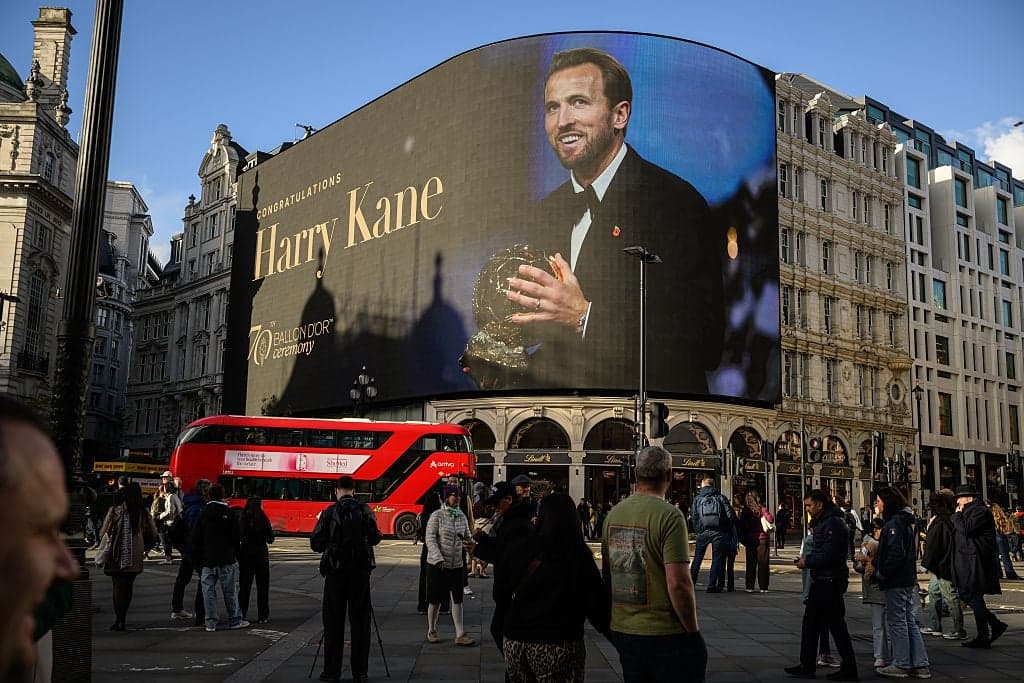 Harry Kane becomes first Englishman to win the Ballon d’Or since 2001
