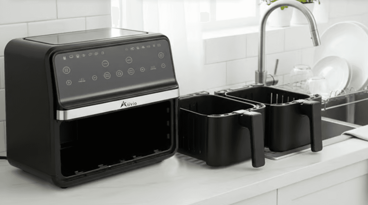 Save 65% on this Dual Basket Air Fryer with Touchscreen