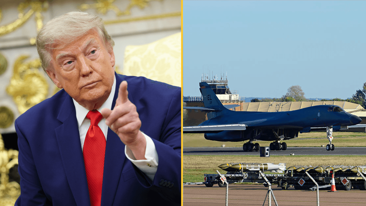 Trump says there were new ‘threats’ which led to US pulling bombers from RAF Fairford