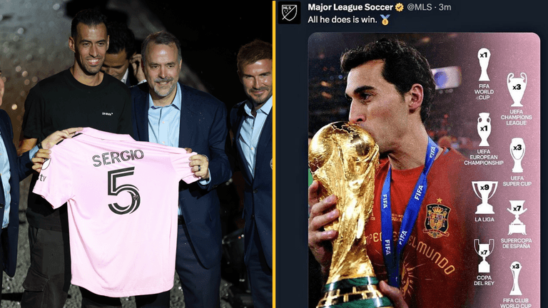 MLS tweets picture of Alvaro Arbeloa instead of Sergio Busquets