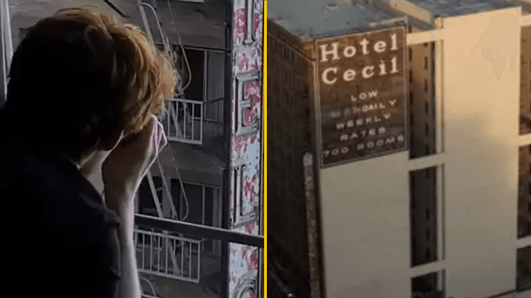 Man who lives opposite ‘haunted’ hotel where people have died has seen terrifying things at night