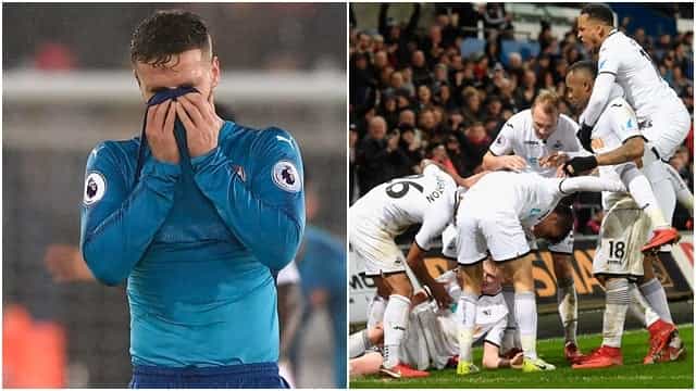 Everyone made the same joke after Arsenal lost to Swansea Everyone made the same joke after Arsenal lost to Swansea