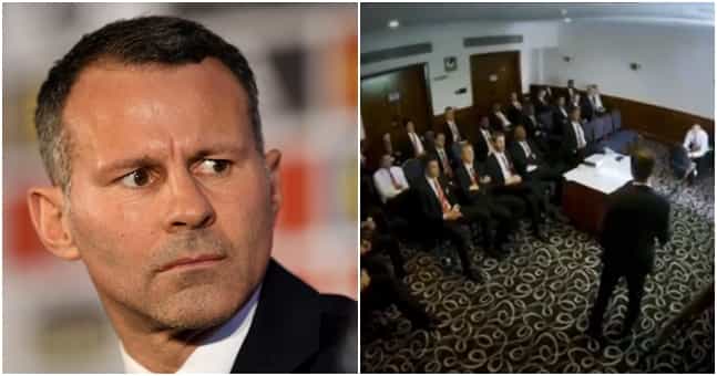 Footage emerges of Ryan Giggs’ final team talk as Manchester United caretaker manager Footage emerges of Ryan Giggs’ final team talk as Manchester United caretaker manager