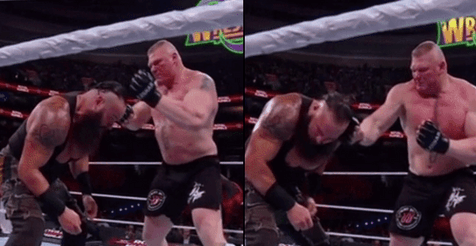 People think Brock Lesnar punched his opponent for real at the Royal Rumble People think Brock Lesnar punched his opponent for real at the Royal Rumble