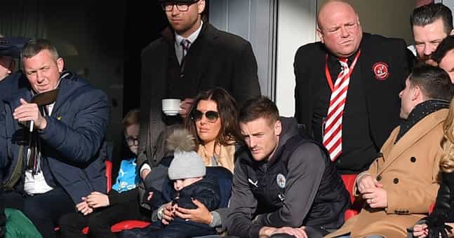 Jamie Vardy showed his class from the stands at former club Fleetwood Town Jamie Vardy showed his class from the stands at former club Fleetwood Town