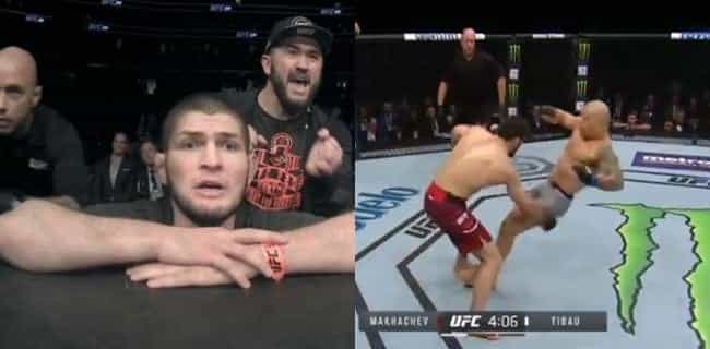 Khabib Nurmagomedov’s reaction to Islam Makhachev’s brutal knockout really said it all Khabib Nurmagomedov’s reaction to Islam Makhachev’s brutal knockout really said it all