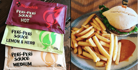 Nando’s is now giving away free sauce sachets Nando’s is now giving away free sauce sachets