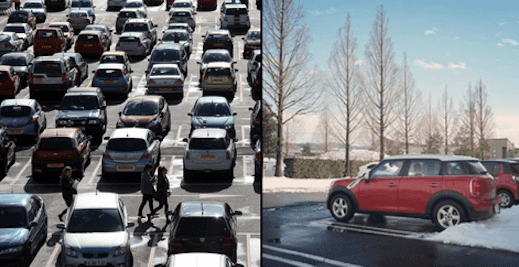 Furious driver finds simple way to avoid people taking his parking space Furious driver finds simple way to avoid people taking his parking space