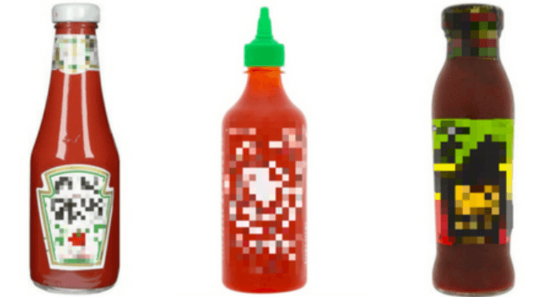 QUIZ: Can you name the condiment after the label has been pixelated? QUIZ: Can you name the condiment after the label has been pixelated?