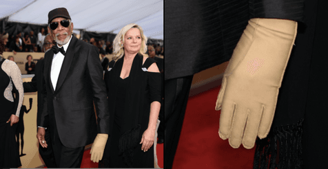 There’s a reason Morgan Freeman wore a single glove at the SAG Awards There’s a reason Morgan Freeman wore a single glove at the SAG Awards