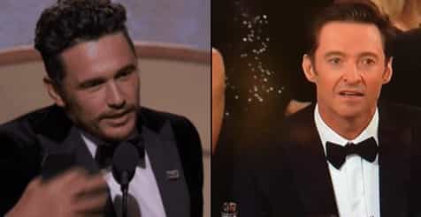 Hugh Jackman Has Awkward Reaction To James Franco Beating Him To Golden Globe Hugh Jackman Has Awkward Reaction To James Franco Beating Him To Golden Globe